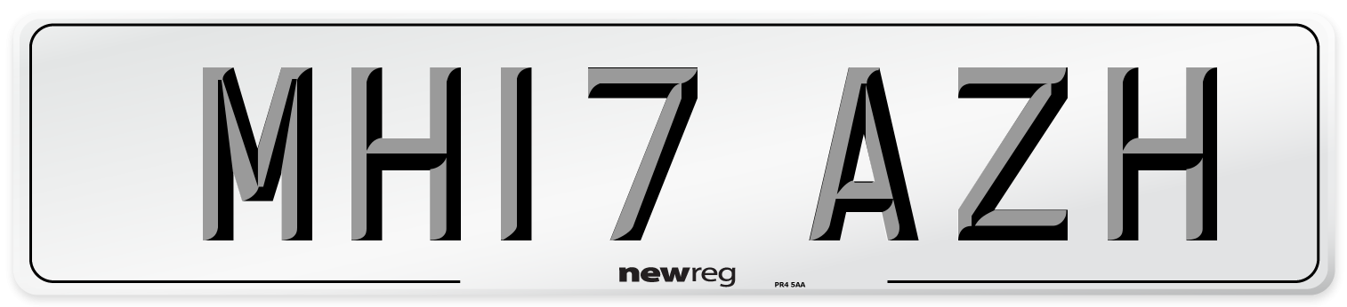 MH17 AZH Number Plate from New Reg